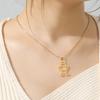 Teamer Collana con Ciondolo Ragazza Ragazzo Piccolo Bambino per Madre Regalo di Famiglia Gioielli in Acciaio Inossidabile da Donna Catena per il Collo Dropshipping