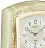 Seiko Clock BY223M, Radio-Controlled Analog Table Clock with Rotating Ornament and Onyx Frame