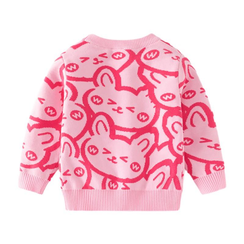 2-9 Years Dětský svetr s potiskem pletený kabát