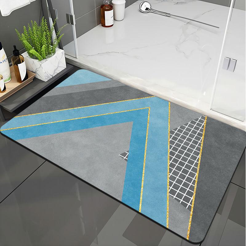 Diatom Mud Bathroom, Bathroom Entrance, Kitchen Floor Mat, Anti Slip, Absorbent, Wear-resistant, Quick Drying Mat