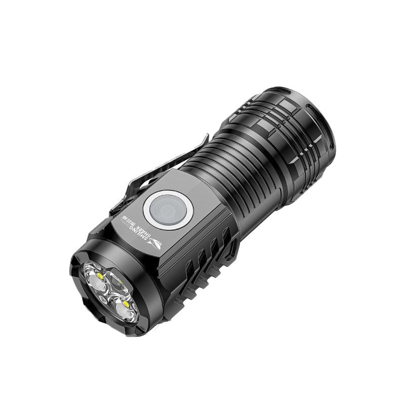 Outdoor Multi-Function Strong Light Flashlight Keychain Mini Flashlight Magnetic Flashlight