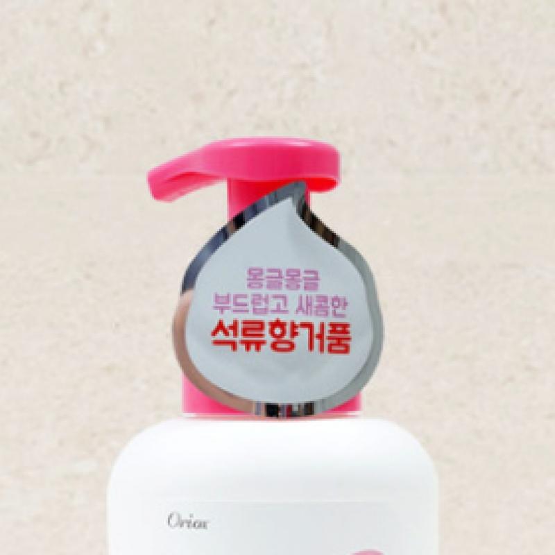Daiso Mongle Mongle Seifenblasenseife, Granatapfelduft, 400 ml