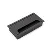 Cable Grommet - Emuca - Rectangular - Aluminum - 159x80mm - Painted Black