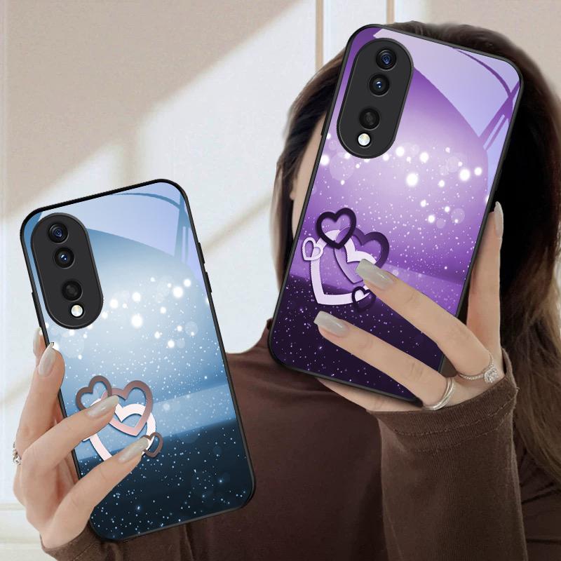 Warm and romantic love For Honor Magic 4 5 6 Pro 7 X6 X9c X9 X6b X8 X9b X5b X8b 30 Pro+ 50 Pro 70 90 200 Lite Glass Phone Case