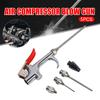 5 Peças/conjunto Compressor de Ar para Remover Poeira Pistola de Ar Soprador Kit de Entrada de Ar Peças Pneumáticas Compressor de Ar Soprador Ferramenta de Limpeza Inflável