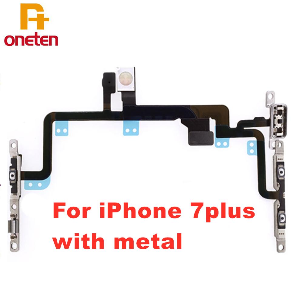 Power On/Off Flex Cable For iPhone 7 8 Plus Volume Switch On Off Button Spare Parts Replacement Mobile Phone Maintenance Cable