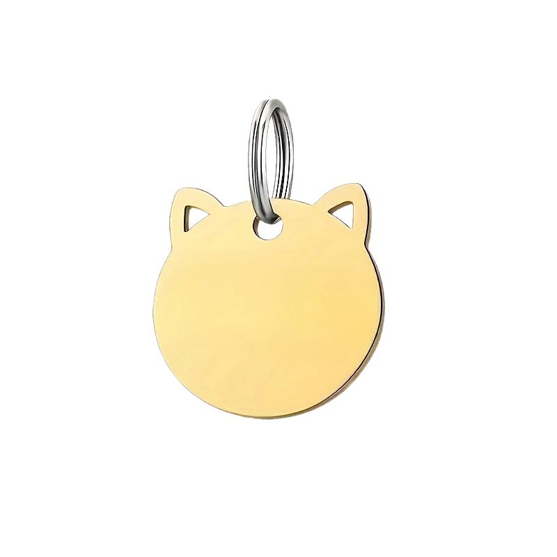 1pc Customizable Pet ID Tag, Zinc Alloy, Engraved Name & Phone Number, Durable Dog & Cat Tag for Identification