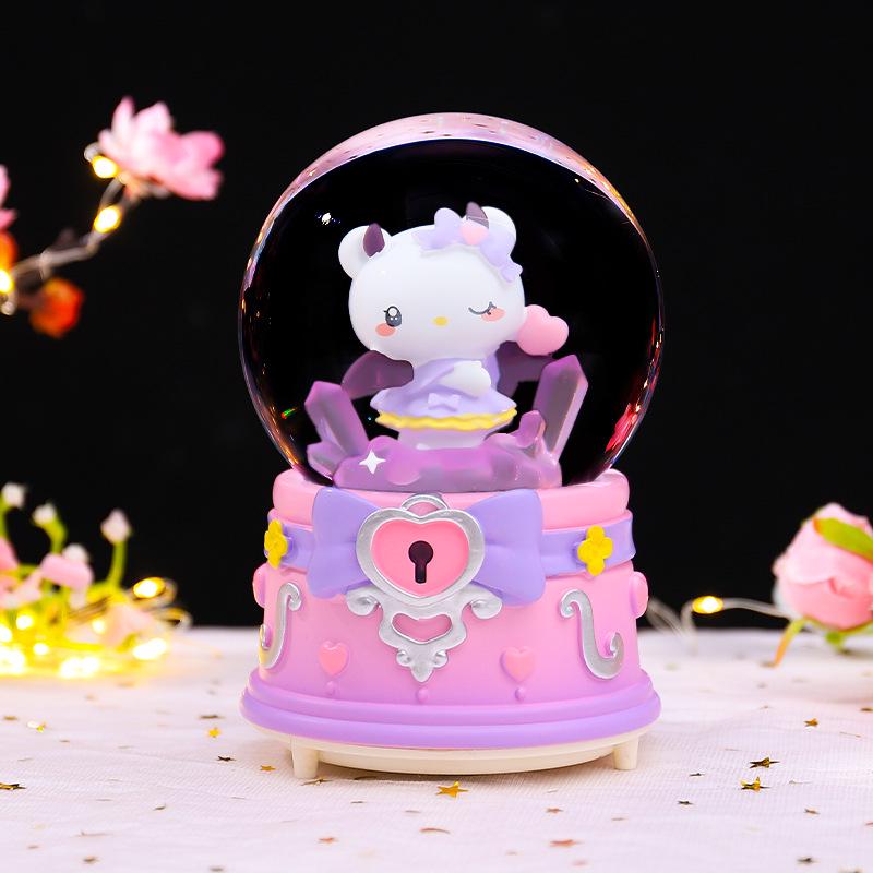 Astronaut Crystal Ball Music Box Ornament - Student Snow Globe Birthday Gift