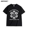 Anime Style One Piece Road Feisuolonuo Pure Cotton Printed Fashionable Unisexs and Womens Clothing New Loose Casual Tshirt