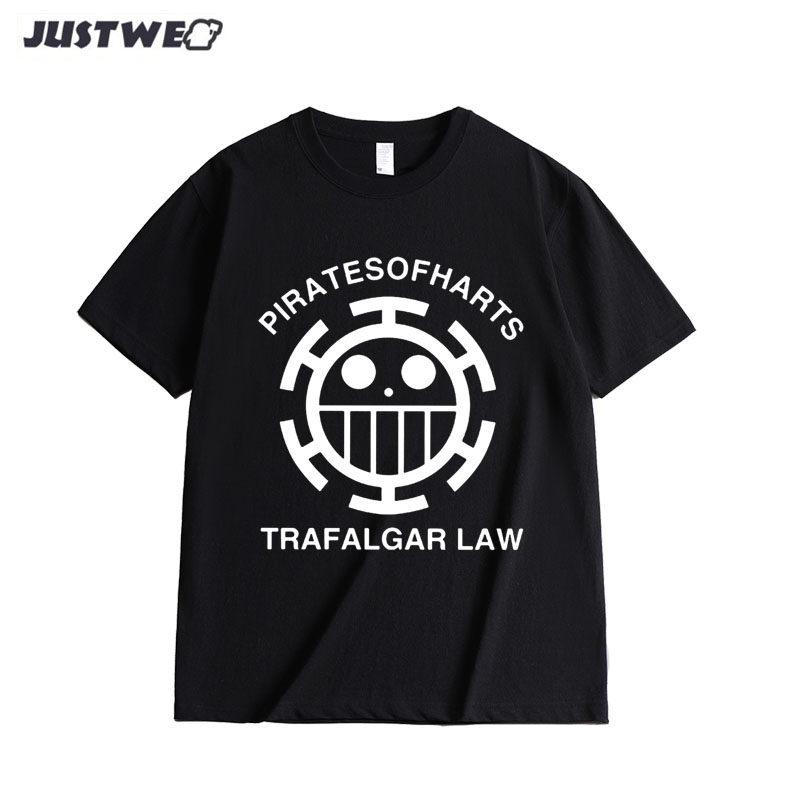 Anime Style One Piece Road Feisuolonuo Pure Cotton Printed Fashionable Unisexs and Womens Clothing New Loose Casual Tshirt
