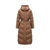 Jiu Zi Anna Kou 2024 Winter Elegant Hooded Goose Down Jacket