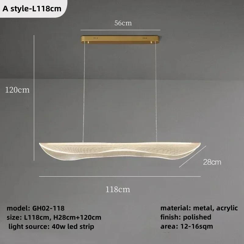 Minimalist LED Pendant Chandeliers Light for Dining Room Table Hallway Office Pendant Lamp Home Decoration Hanging Light Fixture