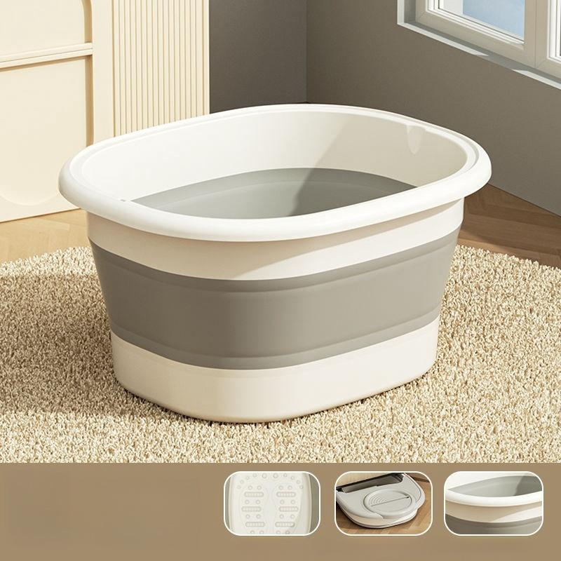 

Складное ведро для замачивания ног, бытовая раковина для мытья ног, переносная мойка для ног серый