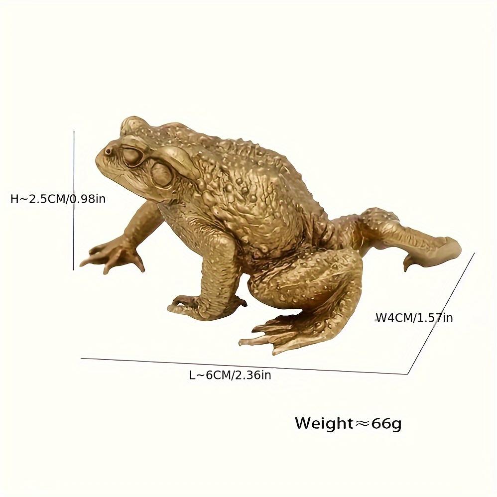 

Attracting Wealth Toad Statue Ornament Good Luck Antique Copper Creative Desktop Office Ornament Brass Crafts Home Decor Gift