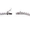 Mezmic Triple Pave Tennis 925 Silver Necklace