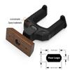 Walnut Wooden Guitar Wall Mount Hanger with Gravity Lock for Acoustic & Electric Guitars