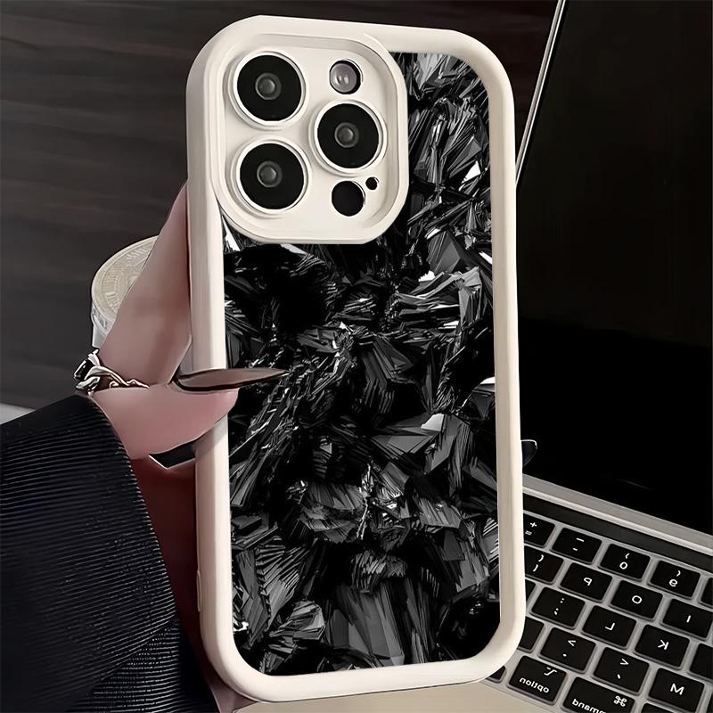 Phone Case for iPhone 17 Air 16E 15 16 Pro Max Carbon Fiber Cool Pattern Cover 14 Plus 13 12 Mini Soft Shell Silicone Fundas