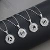 Xiyin TK Silver Letter Pendant Necklace - Small, Versatile & Stylish Gift for Women