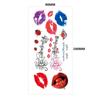 English Tattoo Sticker Feather Red Lip Totem Arm Circle Set Simulation Waterproof Tattoo Sticker