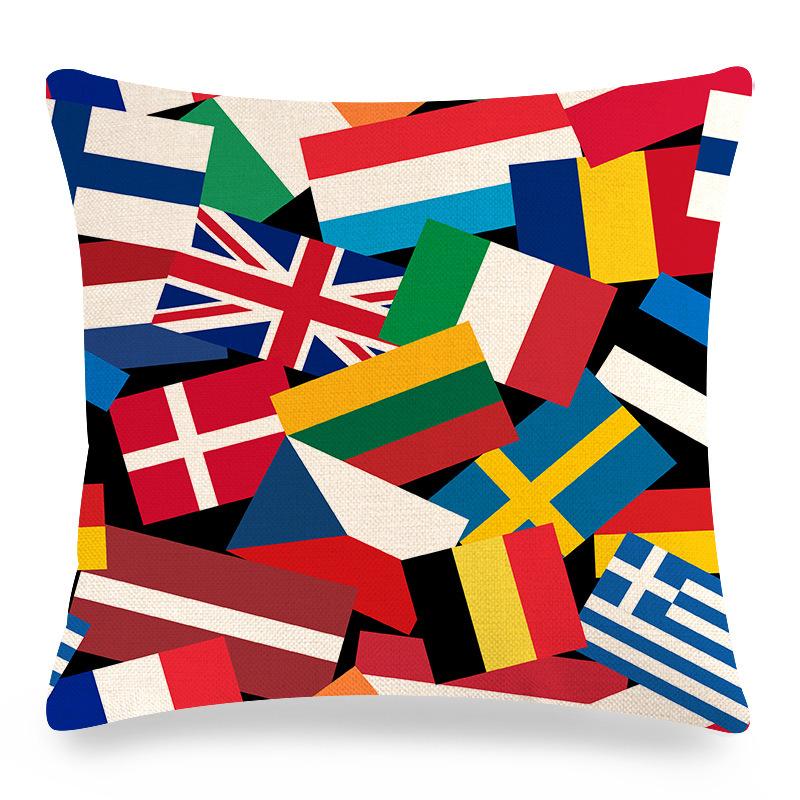 Home Decor Colorful Patterns Decorative Digital Print Pattern Cushion Cover Suitable for Sofa Bedroom Car Pillow Cover