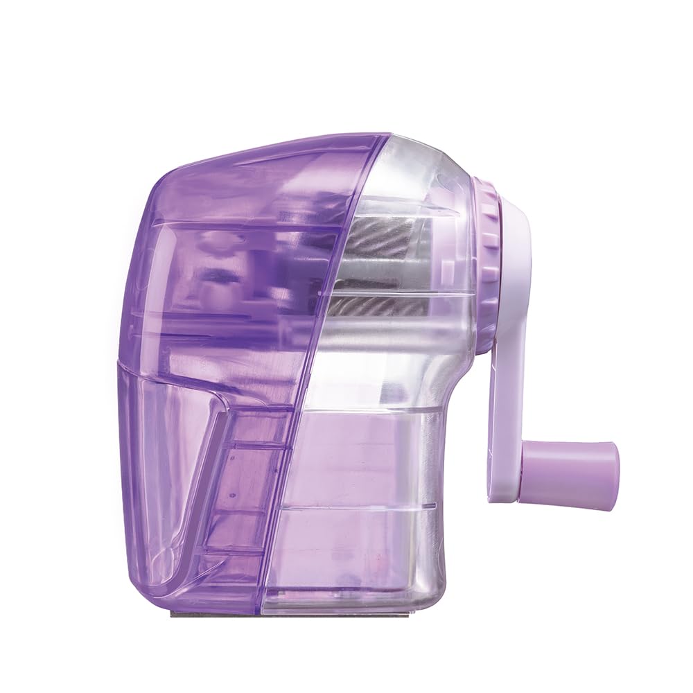 Devica Manual Pencil Double Clear 043741 Sharpener, Speed, Purple,