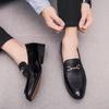 Fashion Fashion Pointed Toe Business Dress Shoes Men Loafers Leather Oxford Shoes for Men Formal Mariage Slip On Wedding Party Shoes K3