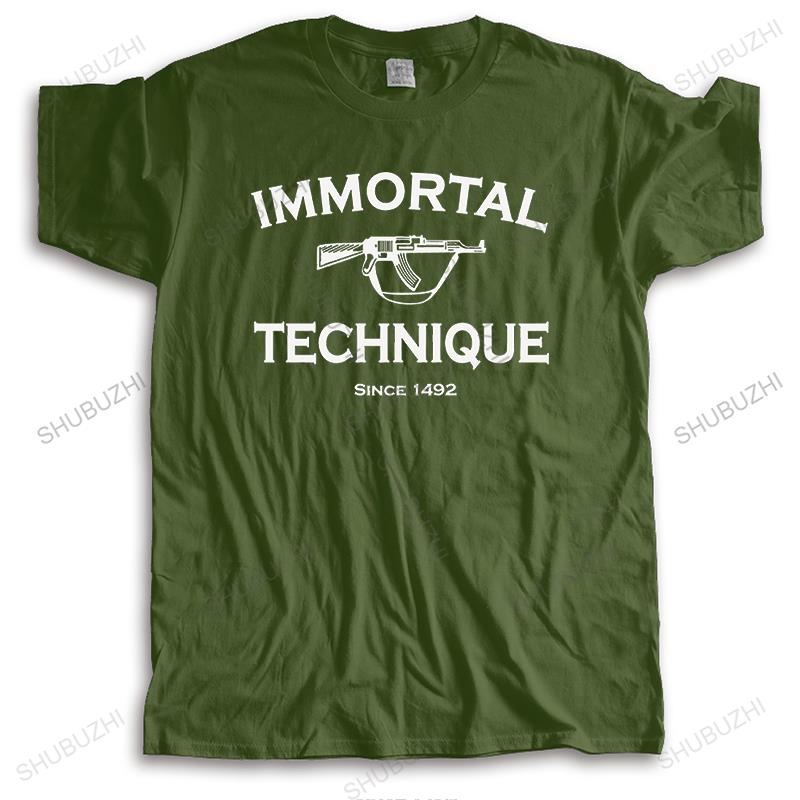 New T-shirt Summer Cotton Tees Loose Tops Immortal Technique Rap Mens Unisex Streetwear Top Gift Male Short Sleeve T-SHIRT