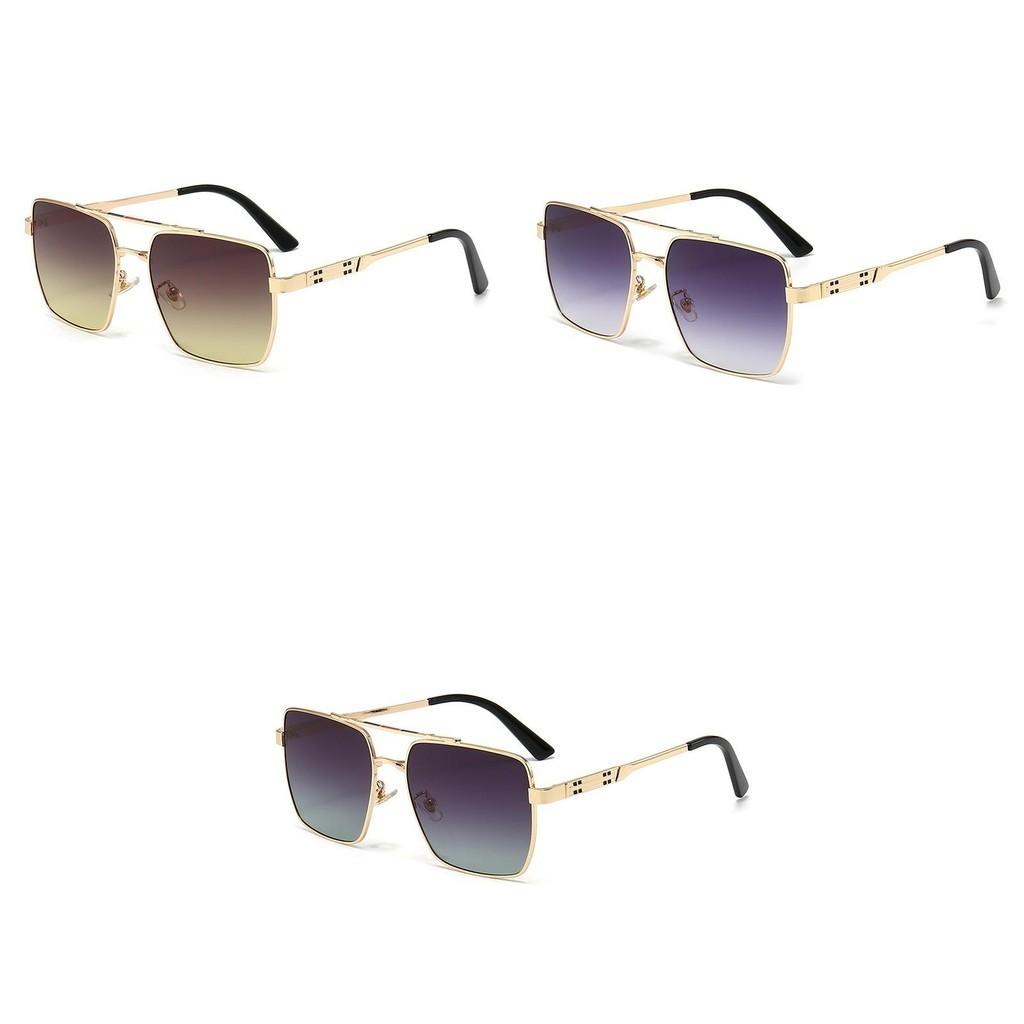 Men Stylish Metal Sunglasses Summer Sun Outdoor Uv Protection Driving Fishing