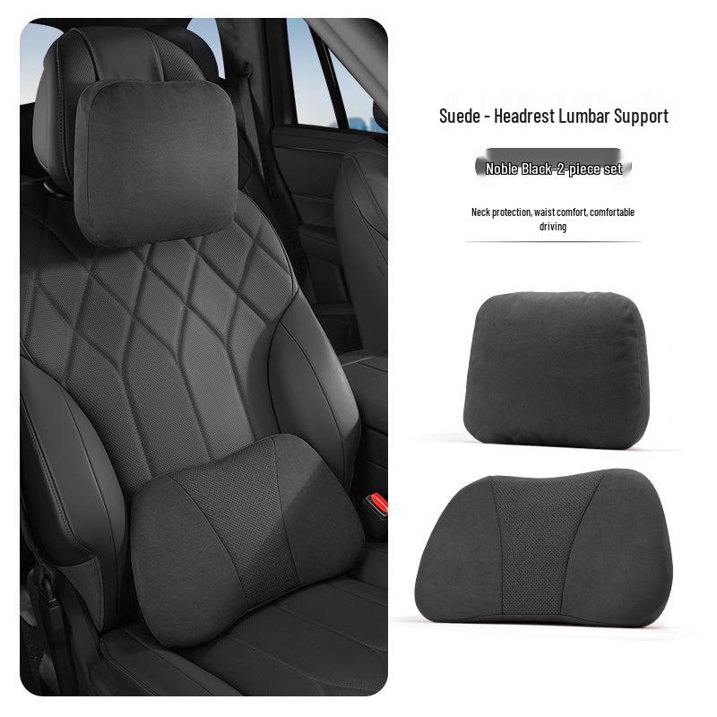 Luxeed V9 Neck and Lumbar Support Headrest Pillow for Car Interior Decoration and Modification