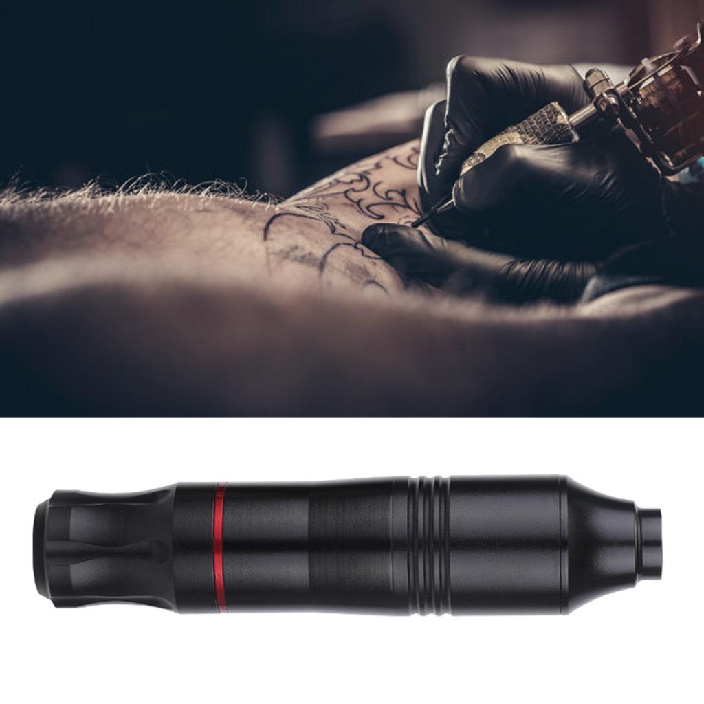 Roterande tatueringsmaskin Patron Portabel Tatueringsmotor Penna Pistol för Shader Liner Svart