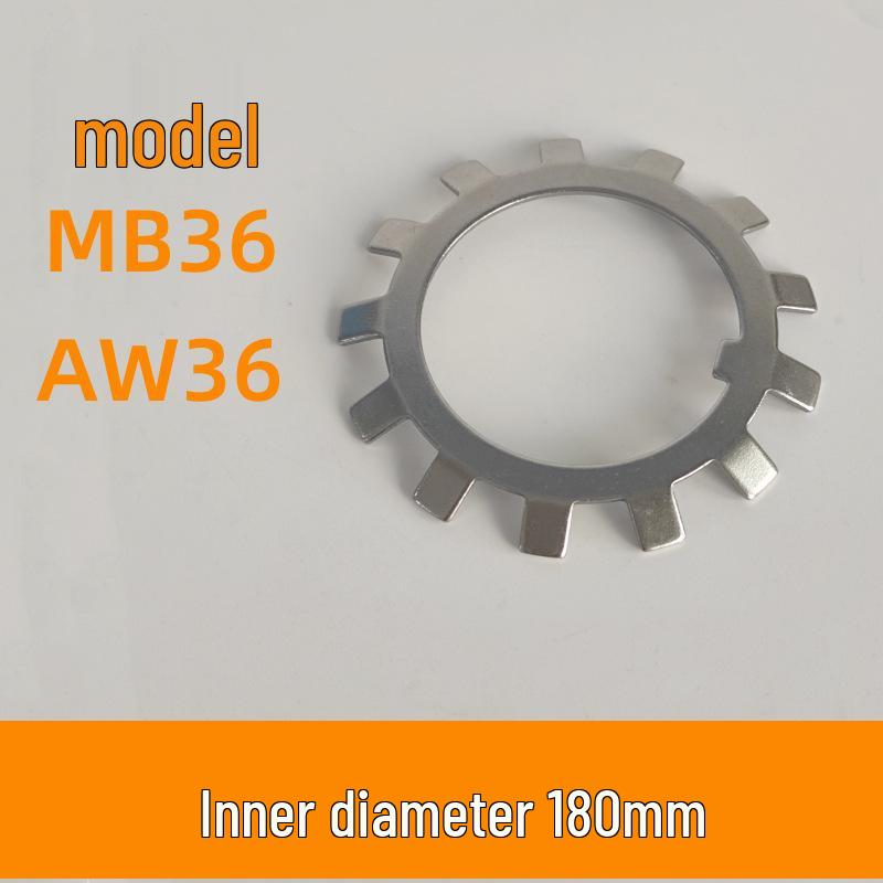 AN Locking Slotted Round Nut Set with KM Lock Washer (AW0405-14)