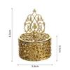 6pcs Golden Storage Containers Plastic Small Cases Unique Candy Box  Wedding Ceremony