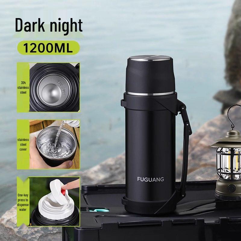 

Fuguang 2000ml Stainless Steel Insulated Water Bottle for Men - Large Capacity, Outdoor Thermos, Portable Household Flask 2000ml