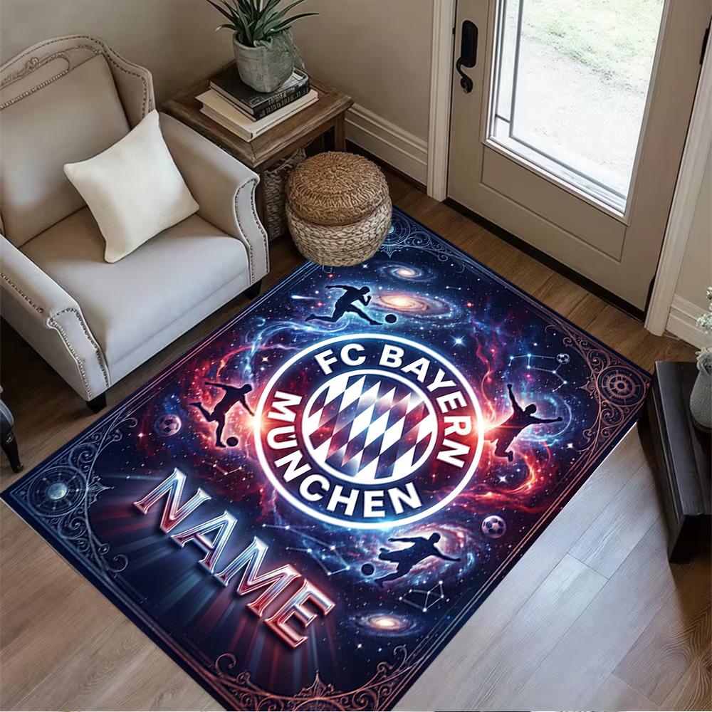 Bayern Munich Galaxy Art Area Rug Suitable for Game Room Foyer Outdoor Decorate room Anti-slip Rug Anime Office Decor