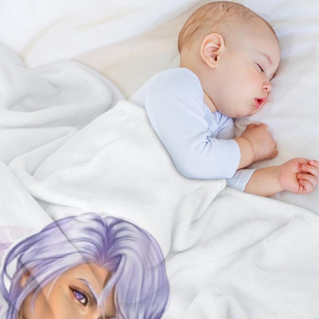 Hythlodaeus FF14 Throw Blanket Hairys Plush Bed Linens Heavy Blankets