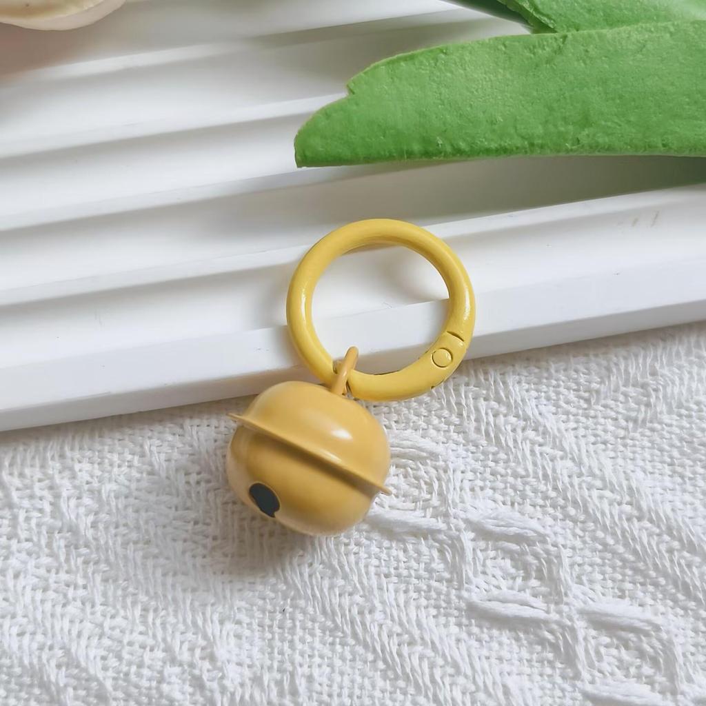 Portachiavi Ciondolo Campanella Colore Caramella con Moschettone a Molla Smaltato per Gioielli Fai da Te e Accessori per Borse