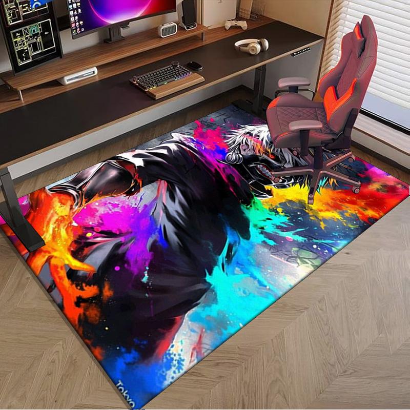 Tokyo Anime Artwork Carpet, Chair Rug,Rug for Office Bedroom Living Rooms, Doormat Decor Fan Gift Christmas Gift