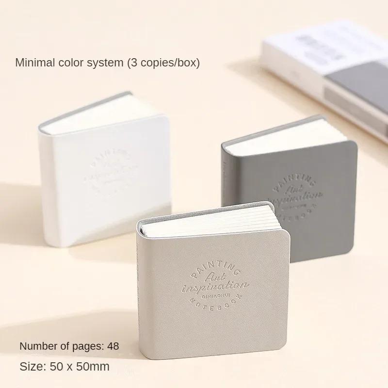 

3 Книги/упаковка Мини Книжка с картинками Квадратный Акварельный Скетчбук Плотная бумага Бумага для рисования Художественные принадлежности Книга для рисования