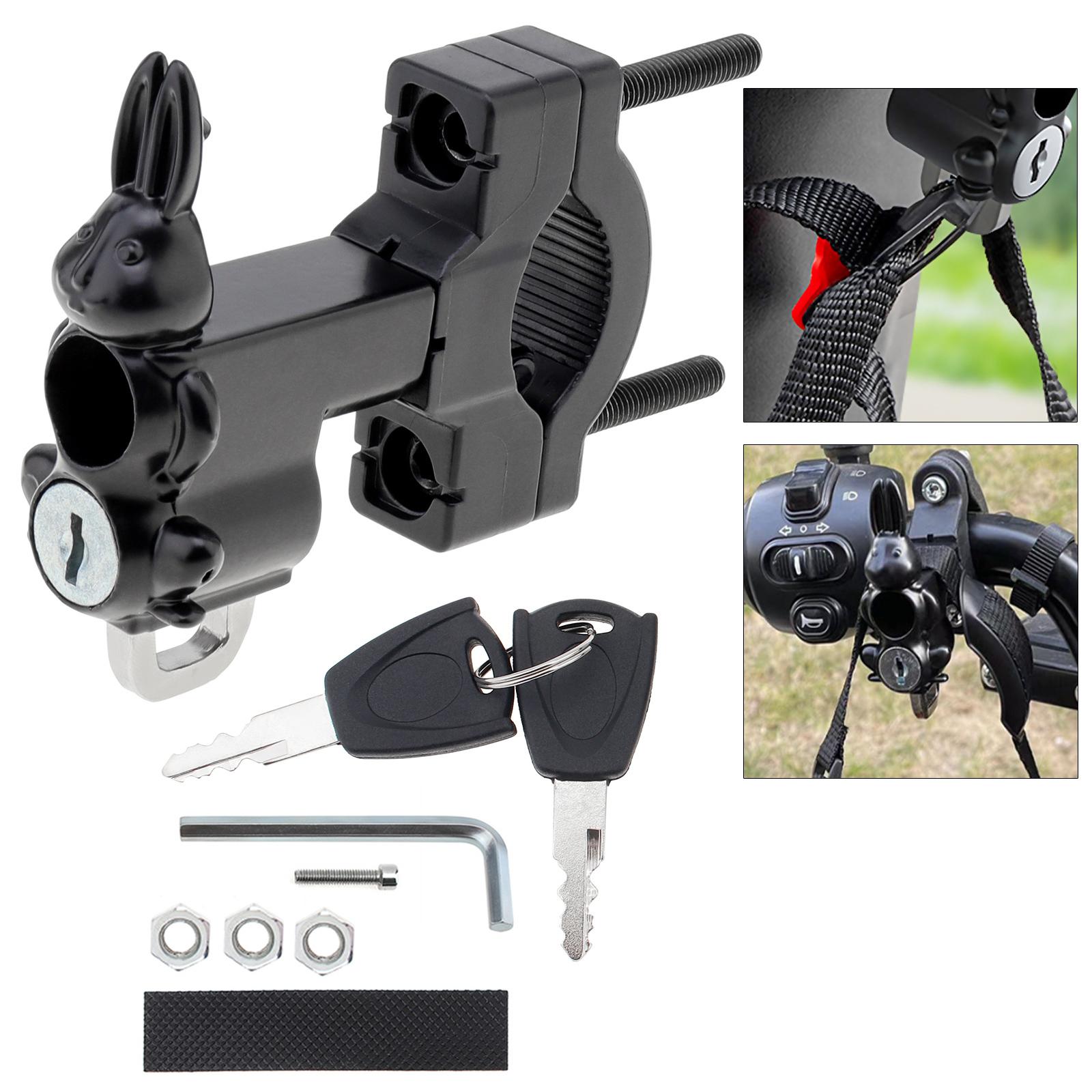 

Универсальный крючок для крепления в виде кролика, противоугонный замок для шлема, алюминиевый сплав, мотоцикл, квадроцикл, скутер, велосипед, монтажный зажим