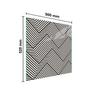 Glass protective plate for the stove 50x52 Pattern