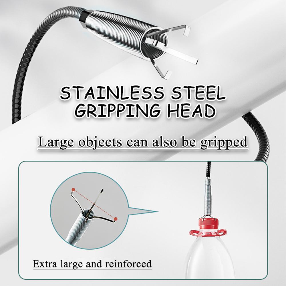 160/200/300cm Odblokowywanie rur kanalizacyjnych Kuchnia Łazienka Narzędzie do czyszczenia kanalizacji Hak czyszczący zapobiegający zapychaniu Narzędzie do pogłębiania rur sprężynowych