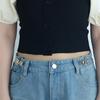 Adjustable Waist Button Set, Pants Waist Button for Pants Jeans to Make Tighter