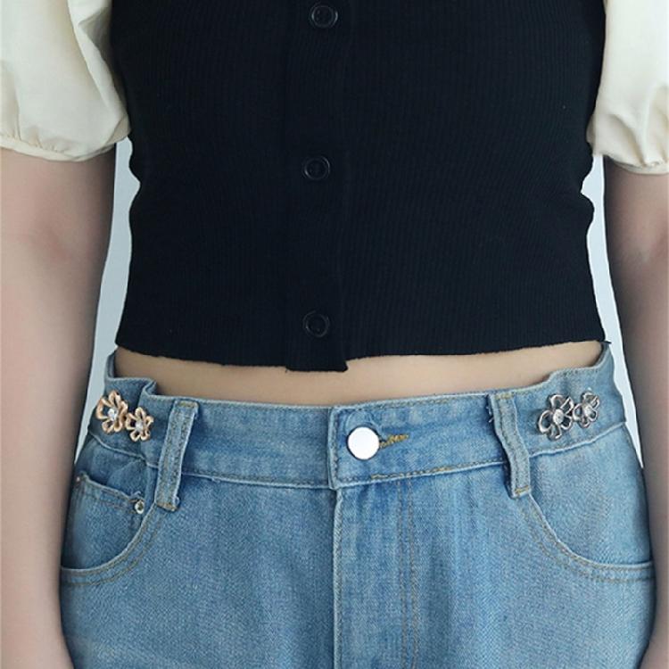 Adjustable Waist Button Set, Pants Waist Button for Pants Jeans to Make Tighter