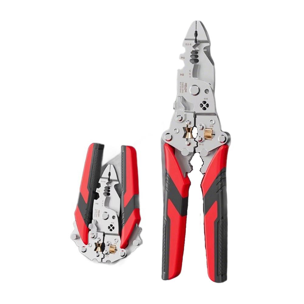 

Складной стриппер для проводов, многофункциональный инструмент электрика с роликовым механизмом для разделения проводов, плоскогубцы для скручивания проводов, обжимные клещи, ручной инструмент