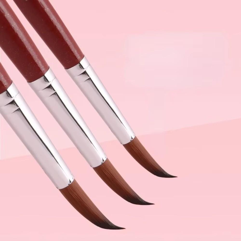 Acrylic Nail Brush Wood Handle UV Gel Brush Professional Liner Drawing Brushes Nail Art