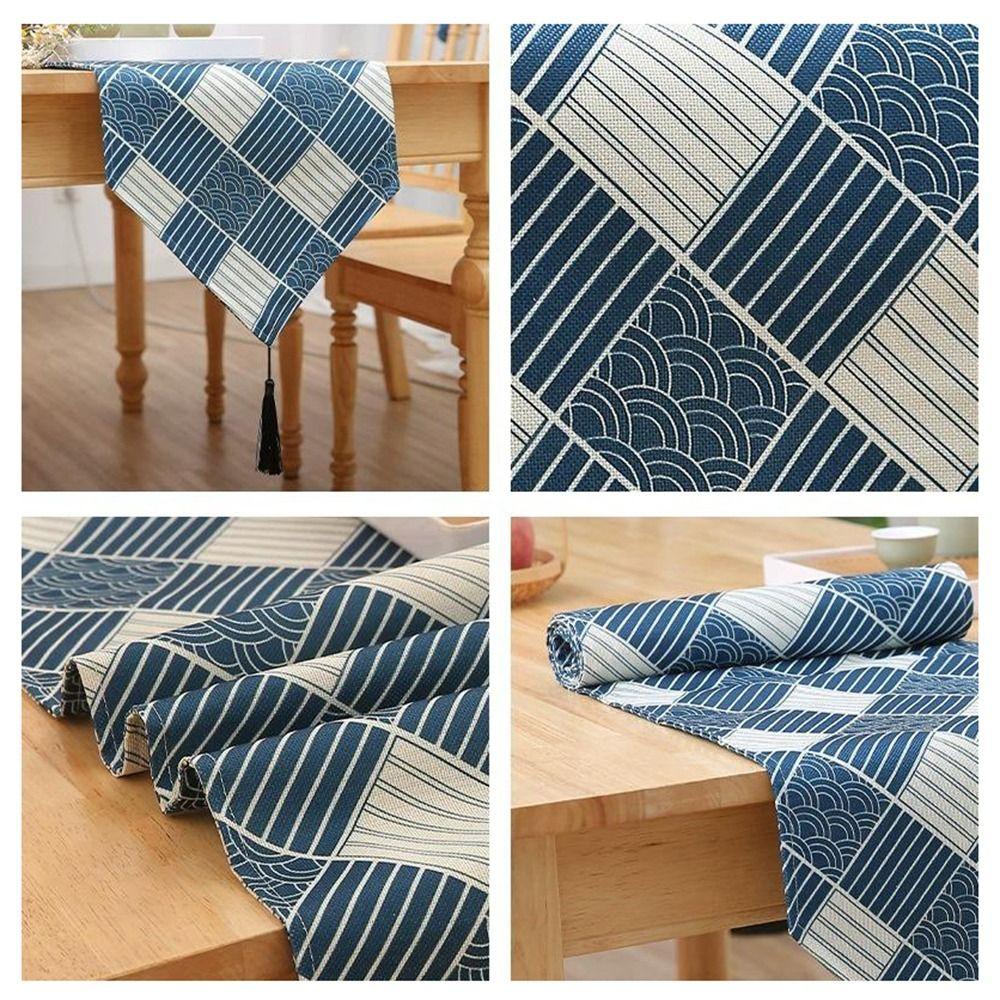 1 Stück Baumwolle Leinen Tischläufer Nordischer Stil Boho Dekor Tischdecke Zuhause Hochzeitsfeier Dekoration