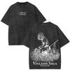 Vinland Saga Shirt Vintage Washed Unisex Oversized Anime Streetwear Soft Cotton Short Sleeve Tee Gift Clothing Tops Hot Sale