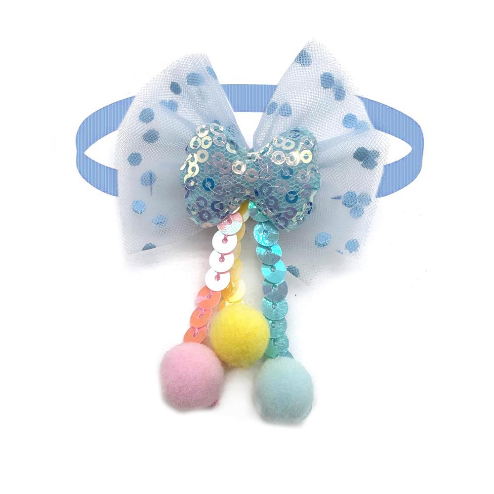 50/100pcs New Pets Dog Accessories Cute Tassel Sequin Style Puppy Dog Cat Collar Bow Ties Necktie Grooming Supplies Dog Bow Tie