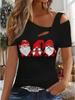 Women's New Casual  Top  Christmas  Halloween Christmas Gift Tops Shirt Blouse