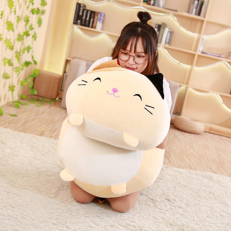 25CM Soft Animal Cartoon Pillow Cushion Cute Fat Dog Cat Totoro Penguin Pig Frog Plush Toy Stuffed Lovely Kids Birthyday Gift